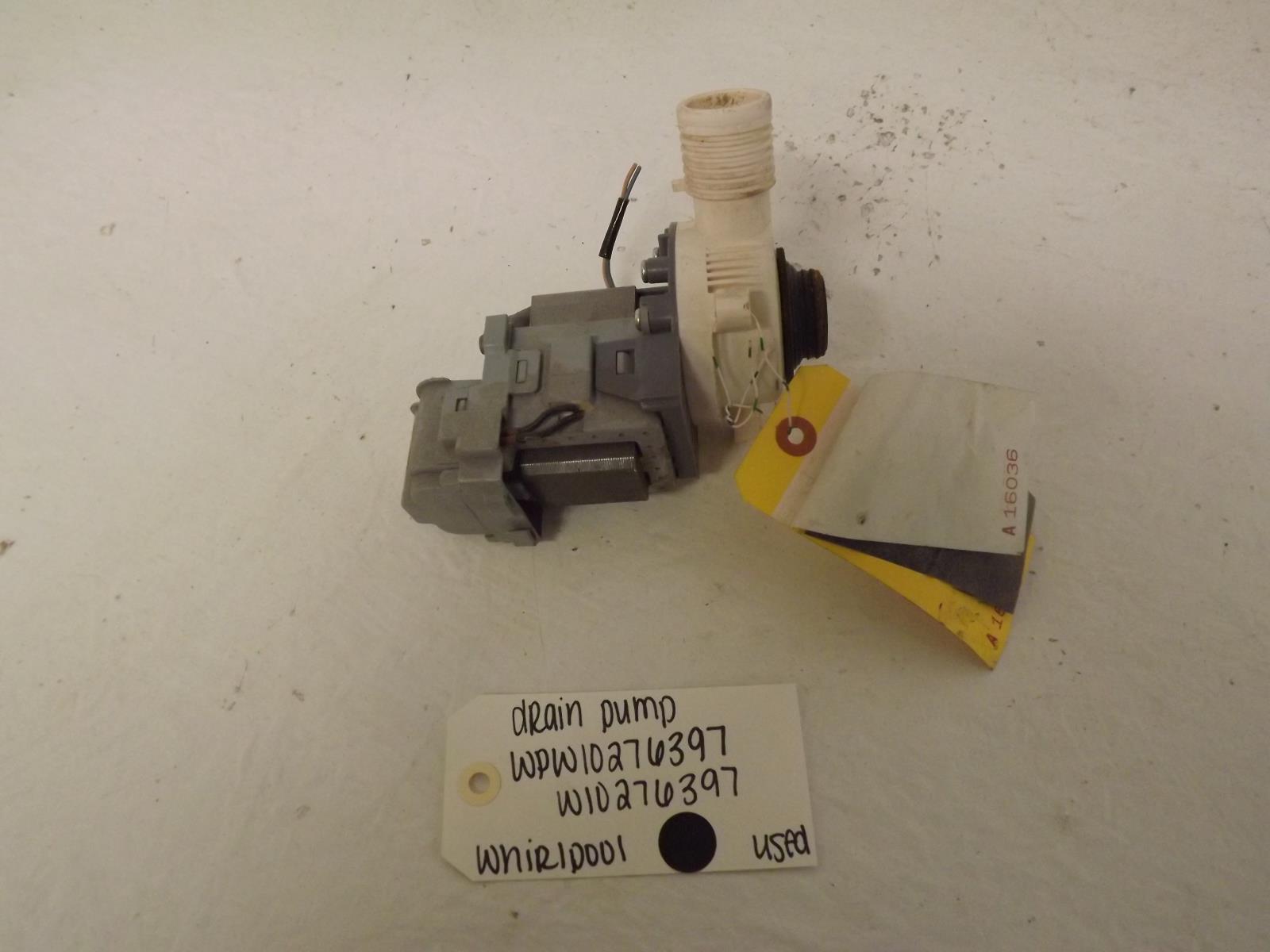 Whirlpool Washer WPW10276397 W10276397 Drain Pump Used Whirlpool Washer WPW10276397 W10276397 Drain Pump Used
